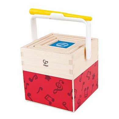 Hape Odyssey Stacking Music Colorful 6 Piece Musical Box Toy Set