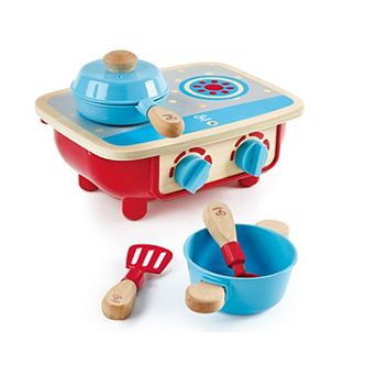 Hape Toddler Kitchen 6 pc Wooden Cooking Set