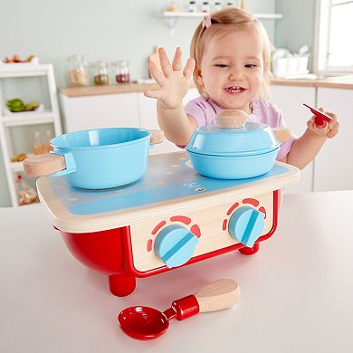 Hape Toddler Kitchen 6-Piece Wooden Cooking Set
