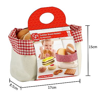 Hape Kitchen Food Playset 9-Piece Toddler Bread Basket