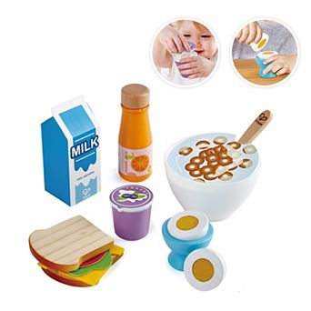 Hape Kitchen Delicious Breakfast 8 pc Food Playset