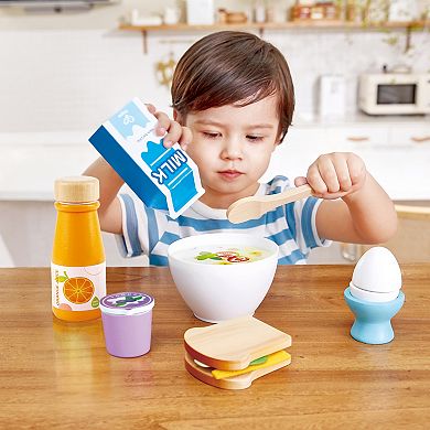 Hape Kitchen Delicious Breakfast 8-Piece Food Playset