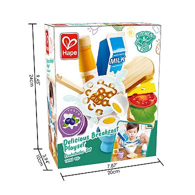 Hape Kitchen Delicious Breakfast 8-Piece Food Playset