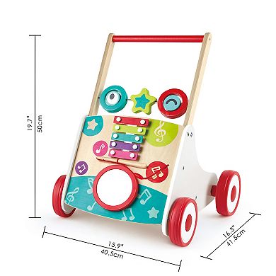 Hape My First Wooden Push & Pull Musical Learning Walker