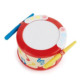 Hape Lights & Guided Play 2-Mode Electronic Drum Sensory Musical Instrument Toy
