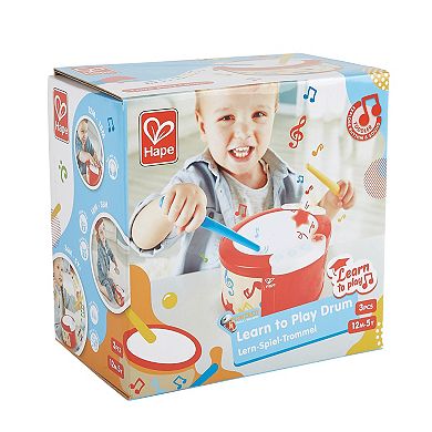 Hape Lights & Guided Play 2-Mode Electronic Drum Sensory Musical Instrument Toy