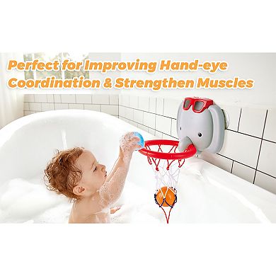 Hape Bath Basketball Elephant Pal Bathtub Shooting Game