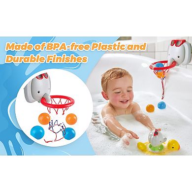 Hape Bath Basketball Elephant Pal Bathtub Shooting Game