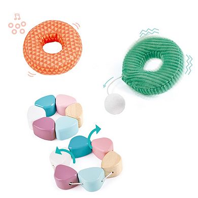 Hape Bunny Stacker Wooden Ring Stacking Baby Toy