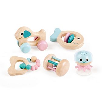 Hape Wooden Multi-Stage Sensory 5 pc Gift Set