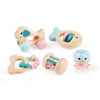 Hape Wooden Multi-Stage Sensory 5 pc Gift Set