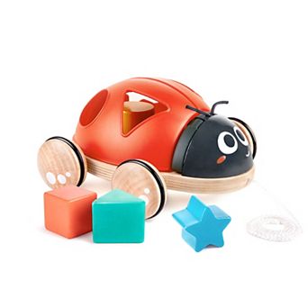 Hape Shape Sorter Pull-Along Ladybug Wooden Toddler Toy