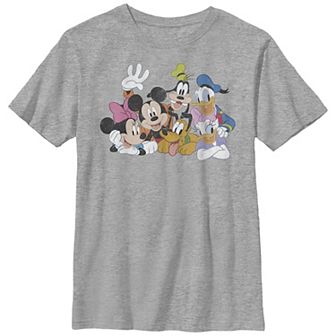 Disney's Mickey Mouse Classic Characters Boys Husky Graphic Tee