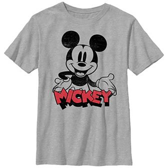Disney's Mickey Mouse Happy Boys Husky Graphic Tee