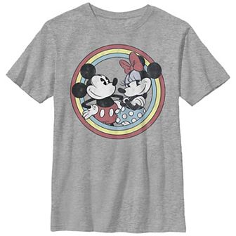Disney's Mickey And Minnie Classic Boys Husky Graphic Tee