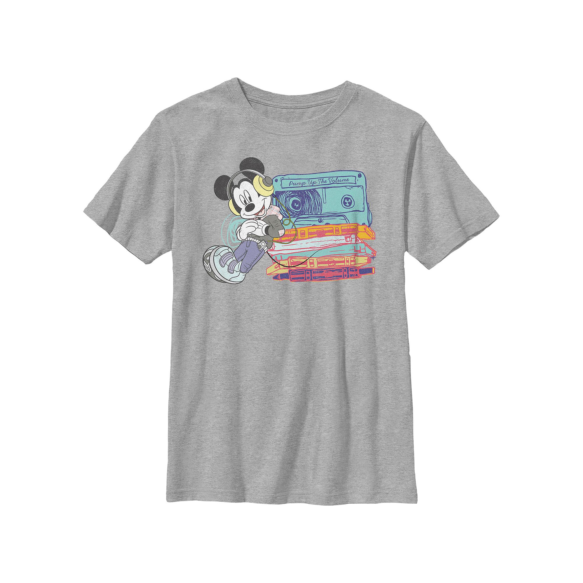 Disneys Mickey And Friends Mixtape Mickey Mouse Boys Husky Graphic Tee, Bo