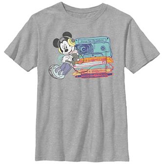 Disney's Mickey And Friends Mixtape Mickey Mouse Boys Husky Graphic Tee
