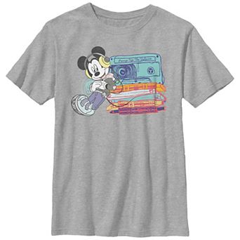 Disney's Mickey And Friends Mixtape Mickey Mouse Boys Husky Graphic Tee