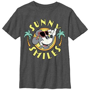 Disney's Mickey Mouse Sunny Smiles Boys Husky Graphic Tee