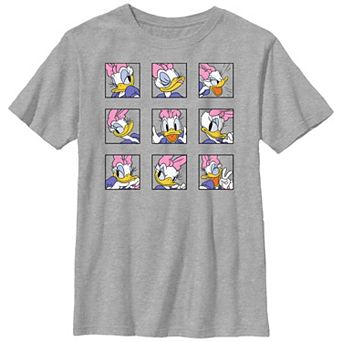 Disney's Mickey Classic Daisy Duck Expression Boxes Boys Husky Graphic Tee
