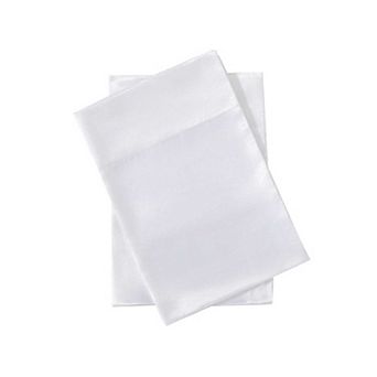 Betsey Johnson Solid White Satin Sheet Set or Shams