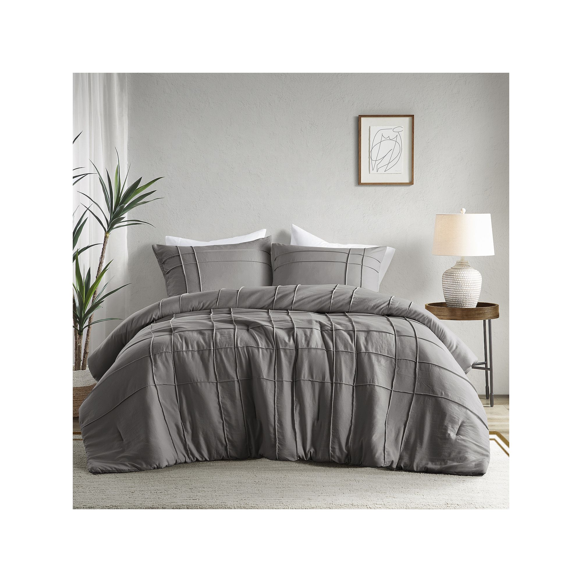 510 Design Jordan Comforter Set, Gray