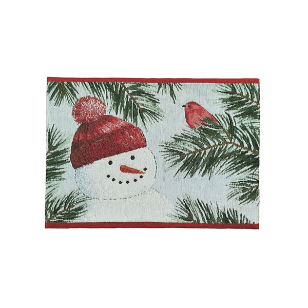 St. Nicholas Square® Yuletide Tapestry Placemat - Nimbus Cloud