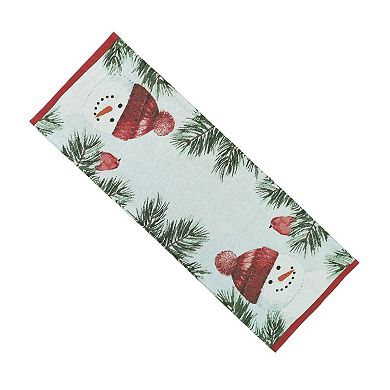 St. Nicholas Square® Snowman Tapestry Table Runner