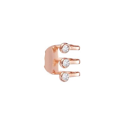 Main and Sterling Triple Cubic Zirconia Ear Cuffs