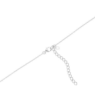 Main and Sterling Sterling Silver Cubic Zirconia "Lucky" Clover Necklace