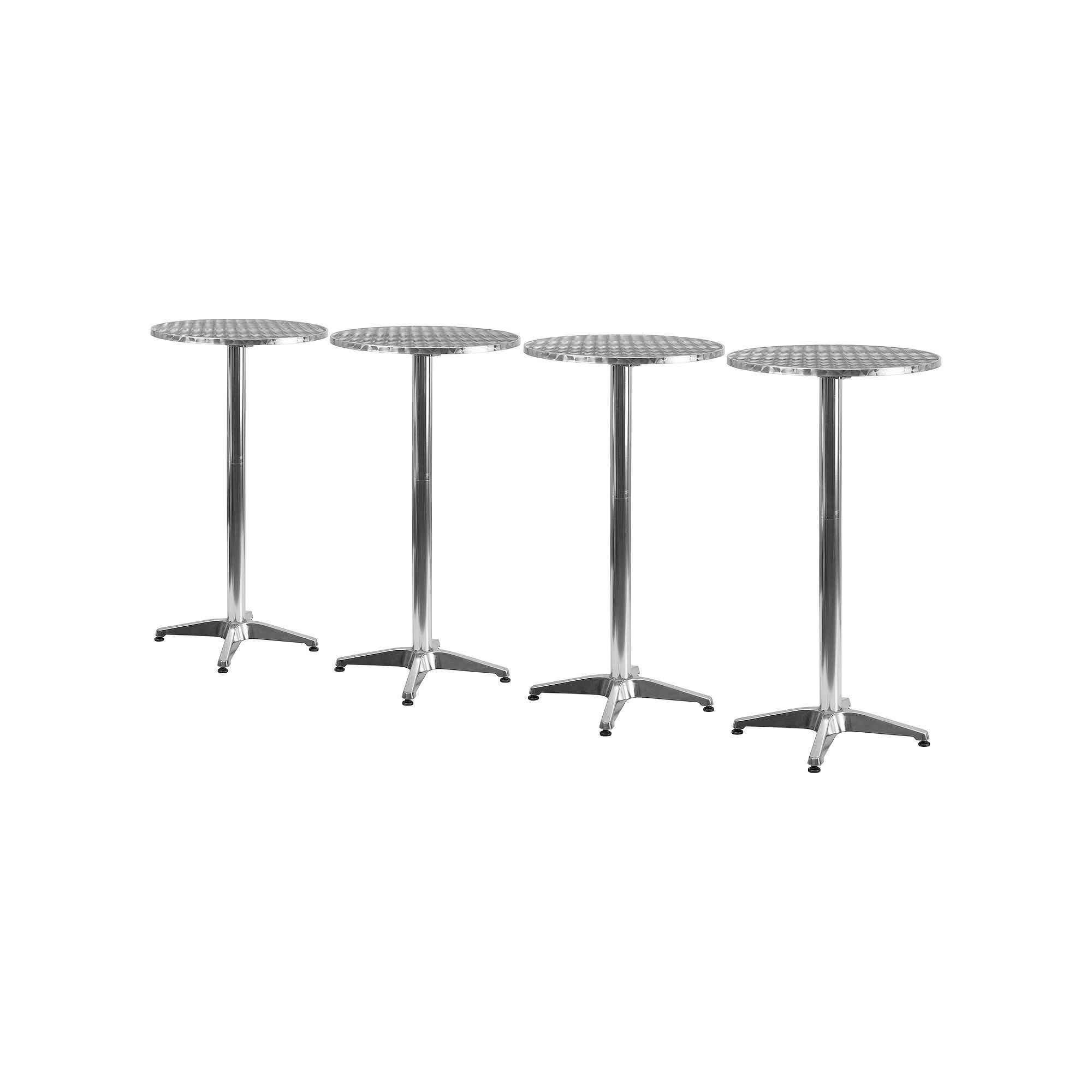 Flash Furniture Mellie Round Aluminum Indoor / Outdoor Bar Height Flip-Up T