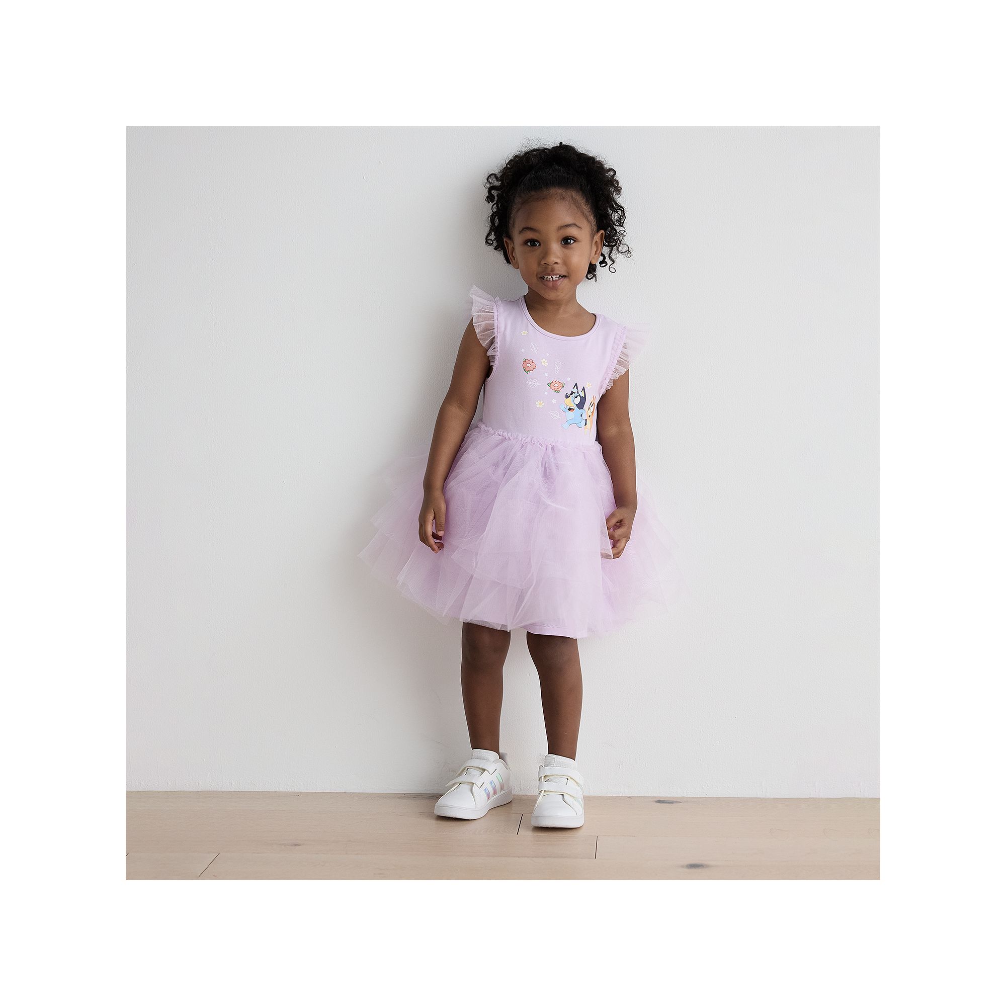 Baby & Toddler Bluey And Bingo Chasing Flowers Tutu Dress, Toddler Girls, 