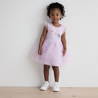 Baby & Toddler Bluey And Bingo Chasing Flowers Tutu Dress