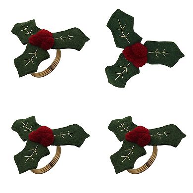 St. Nicholas Square 4-Piece Napkin & Napkin Rings Set
