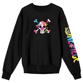 Juniors' One Piece Buggy Pirates Logo Long Sleeve Graphic Tee