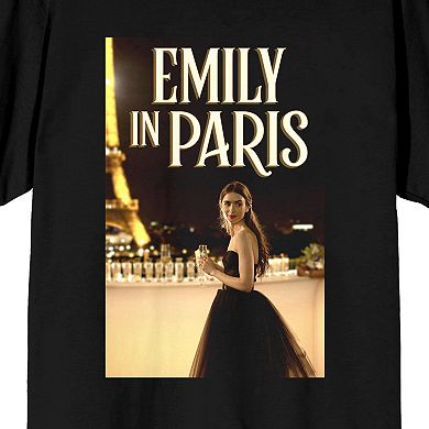 Juniors' Netflix Emily In Paris Eiffel Tower Graphic Tee