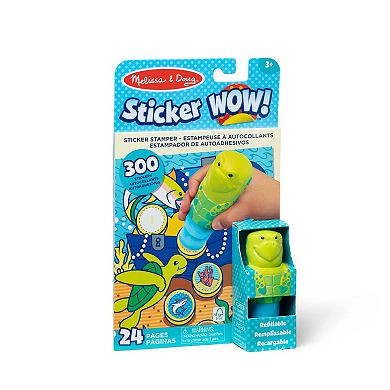 Melissa & Doug Sticker WOW! Activity Pad & Sticker Stamper – Sea Turtle