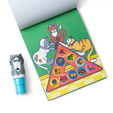 Melissa & Doug Sticker WOW! 24-Page Activity Pad & Sticker Stamper – Cat