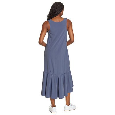 knee length dresses for ladies Eddie Bauer Women's Smocked Tiered Midi Dress