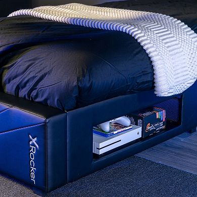 X-Rocker Oracle Twin Gaming Bed Frame with TV Mount