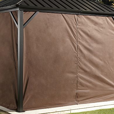 Sojag Dakota Gazebo Curtains 10 x 12 ft.