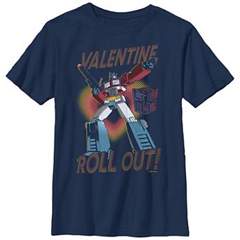 Boys Transformers Valentine Roll-Out Husky Graphic Tee