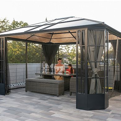 Sojag Savino Gazebo Curtains 12 x 14 ft.