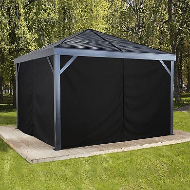 Sojag South Beach Gazebo 12 x 12 ft. Curtains