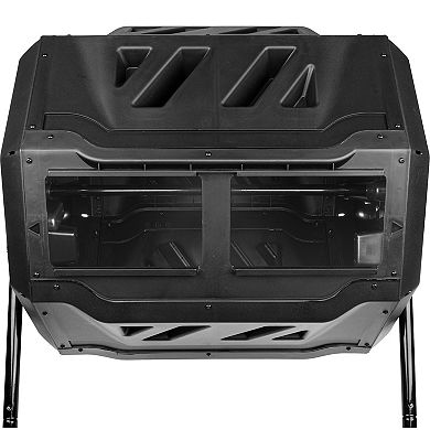 Pure Garden 43-Gallon Dual Chamber Compost Bin Tumbler