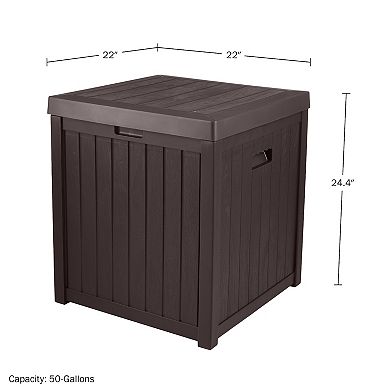 Pure Garden 50-Gallon Outdoor Patio Storage Box