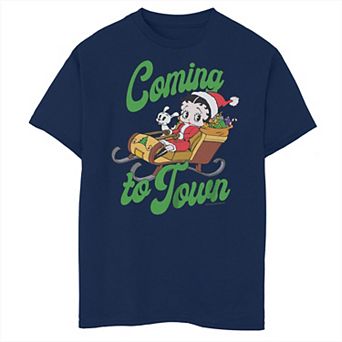 Boys 8-20 Betty Boop Coming to Town Husky Graphic Tee