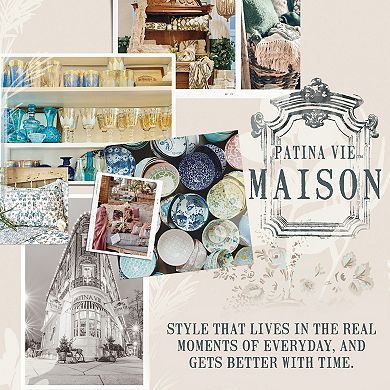 Patina Vie Maison Cotton Detail Stitched Quilt Set with Shams