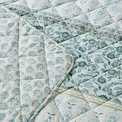 Patina Vie Maison Vintage Inspired Printed Quilt Set