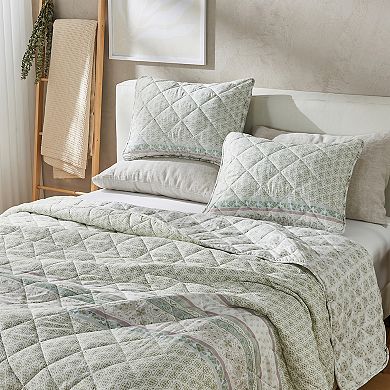 Patina Vie Maison Vintage Inspired Printed Quilt Set